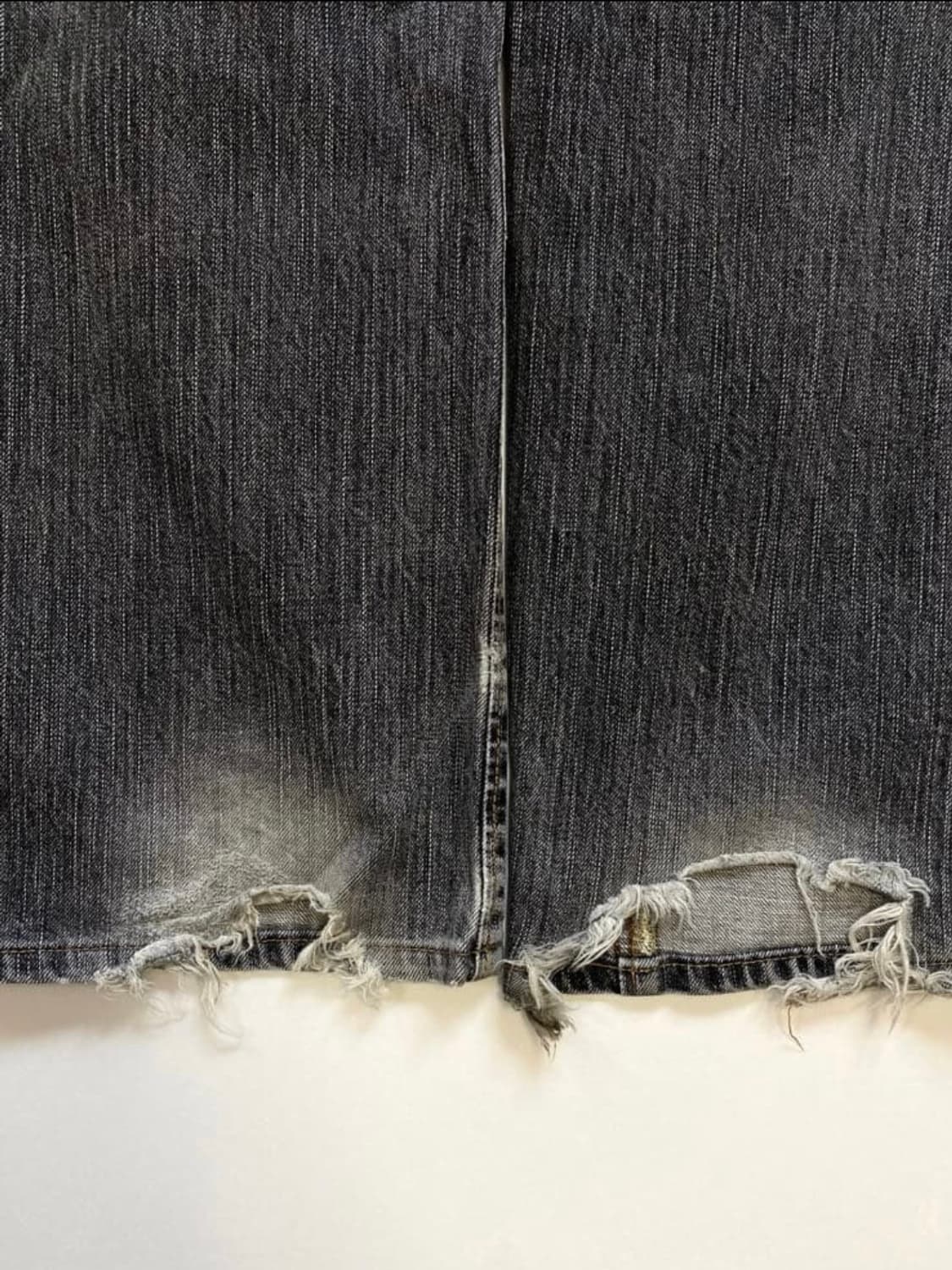 Edwin 505 흑청 셀비지 데님 팬츠 상품이미지4