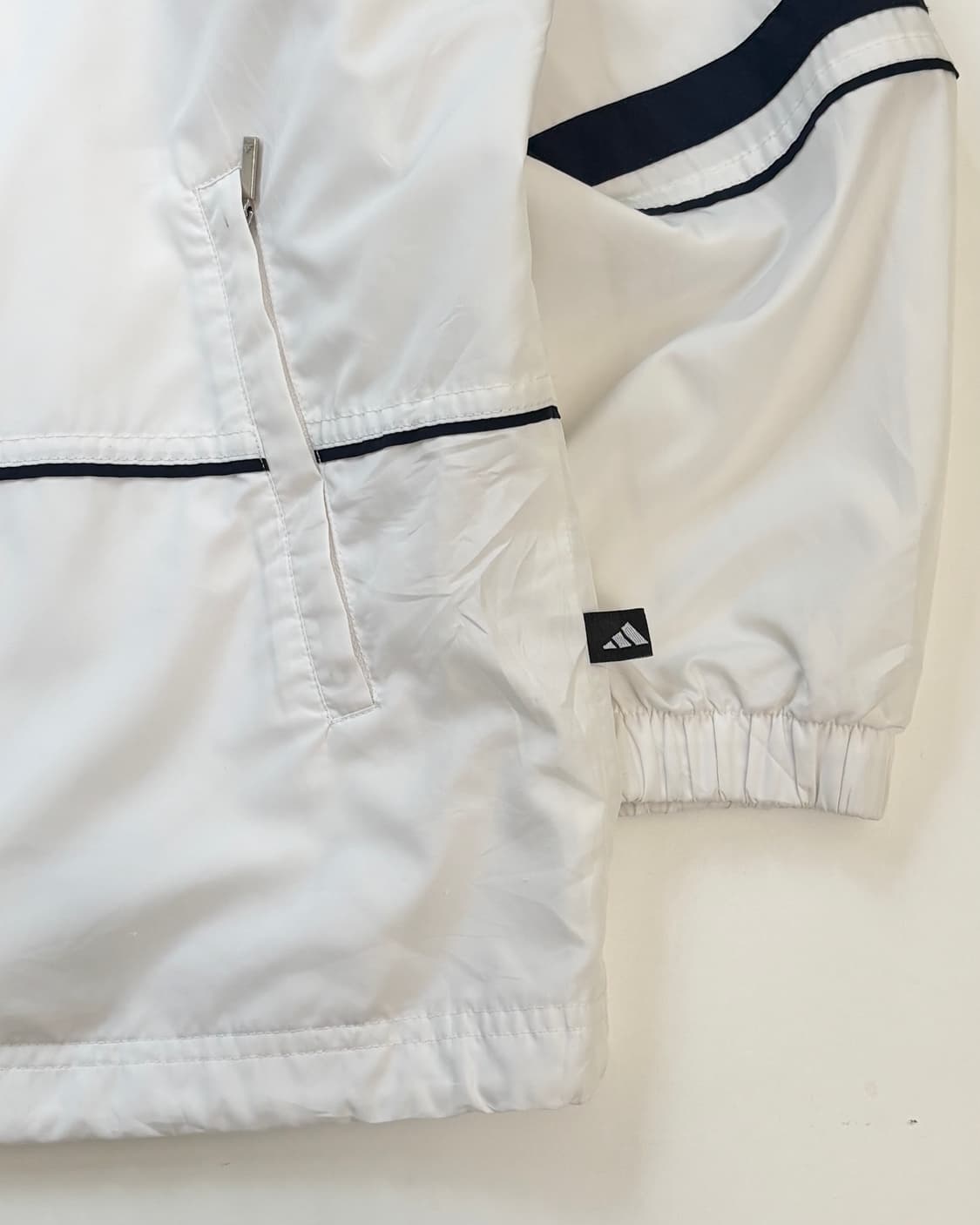 Adidas 올드 아디다스 화이트컬러 후드 바람막이 자켓 상품이미지5