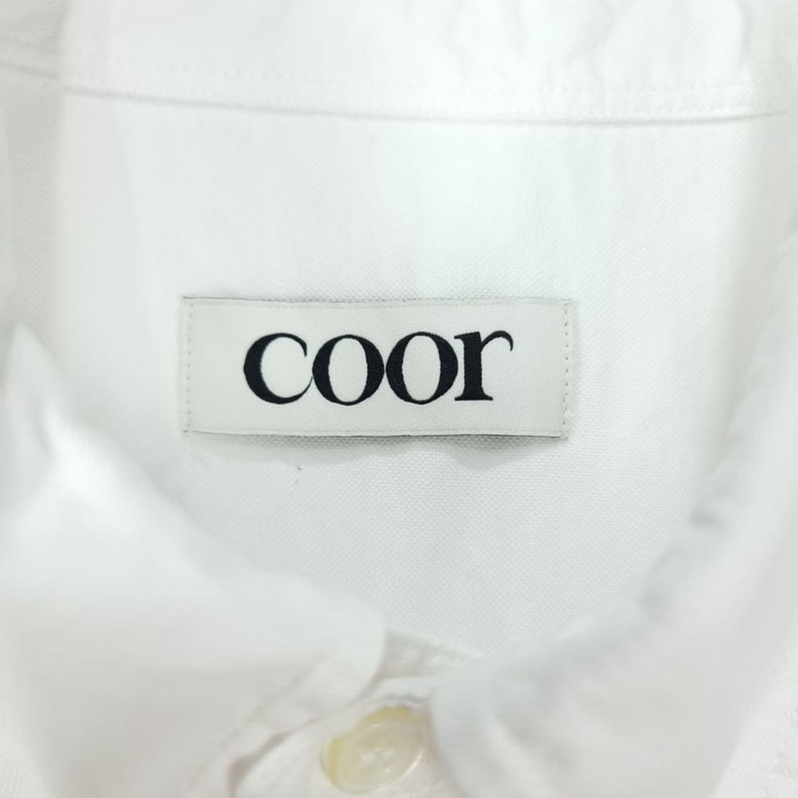 쿠어 루즈핏 화이트 옥스포드 셔츠 M19956 상품이미지6