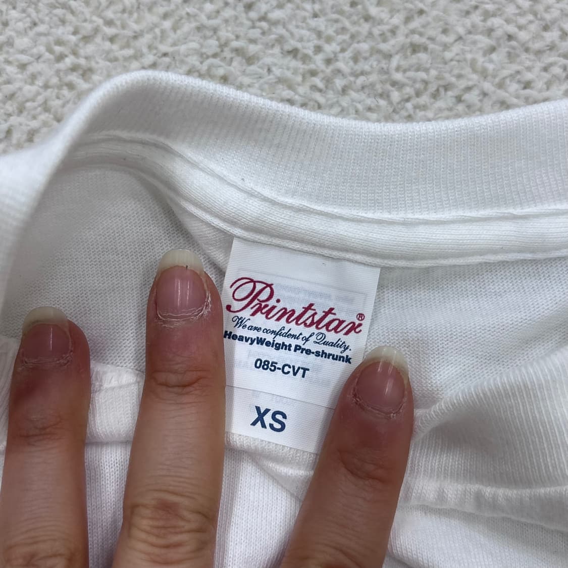 XS 프린트스타 헤비웨이트 반팔 티셔츠 0331E 상품이미지3