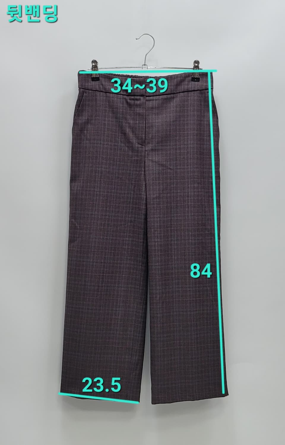 BCBG 20FW 와이드 9부 패츠 / 여 64-94 와인 브라운
 상품이미지10