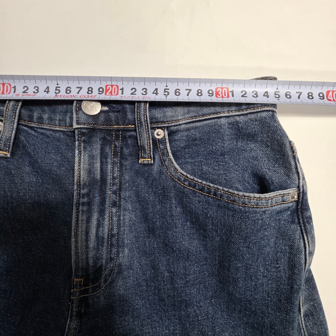 1136 캘빈클라인 다크 데님 와이드 청바지 26 상품이미지3