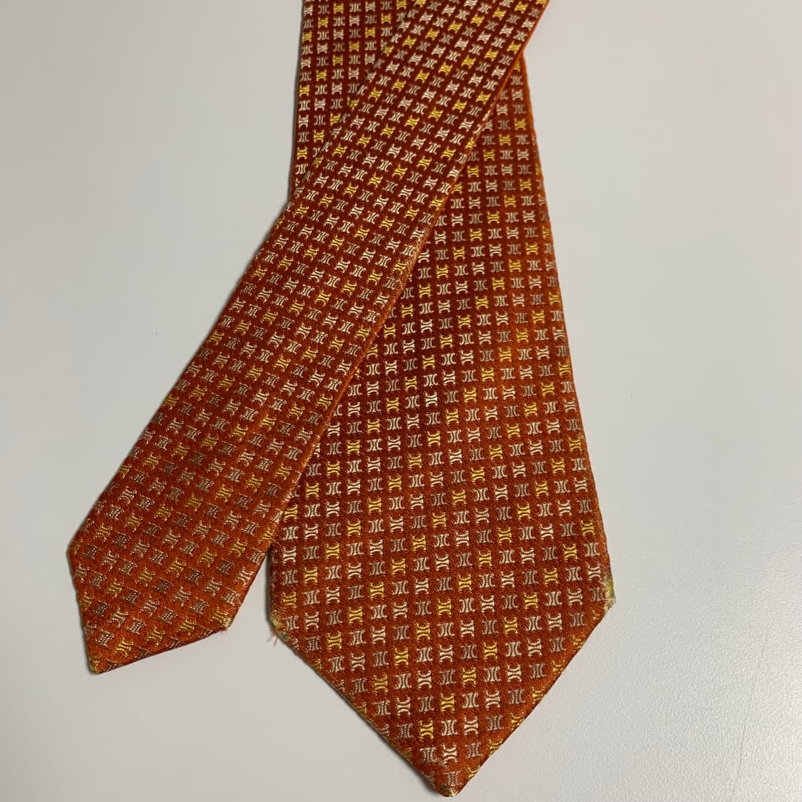 셀린느(CELINE) 모노그램 명품넥타이 B+등급 신형라벨 상품이미지4