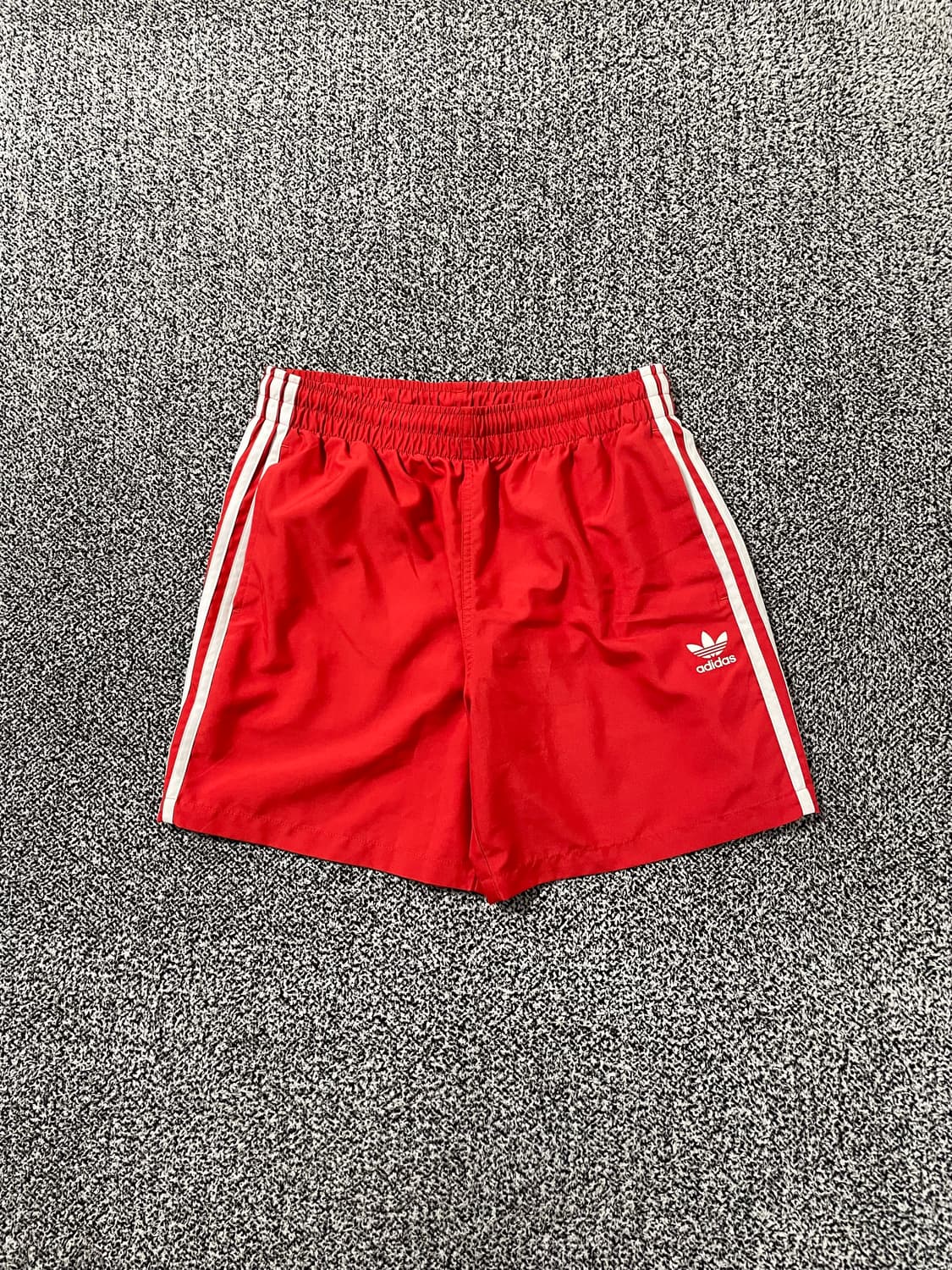 빈티지9. 아디다스 스프린터 레드 삼선 5부 숏팬츠 트레이닝 상품이미지1