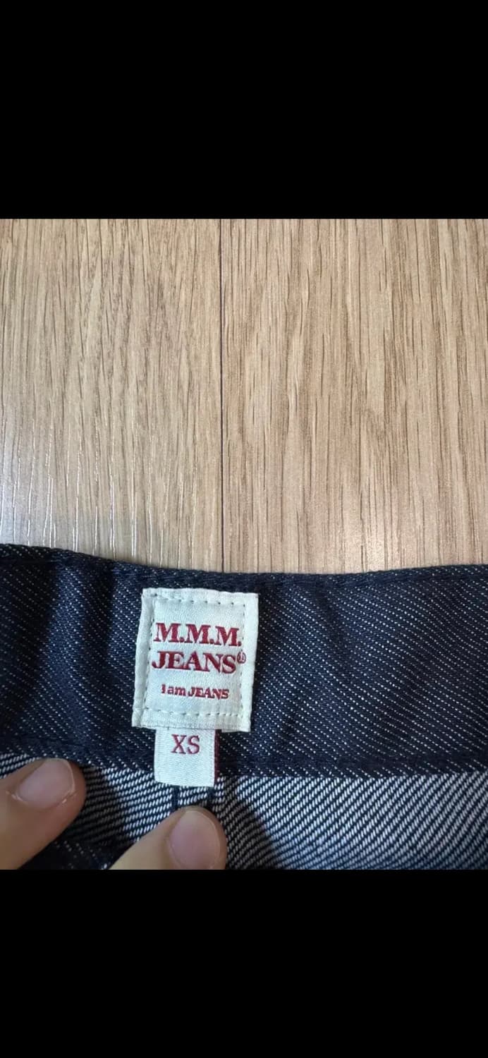 매니모어몽 mmm 인디고 와이드 청바지 새상품 상품이미지3