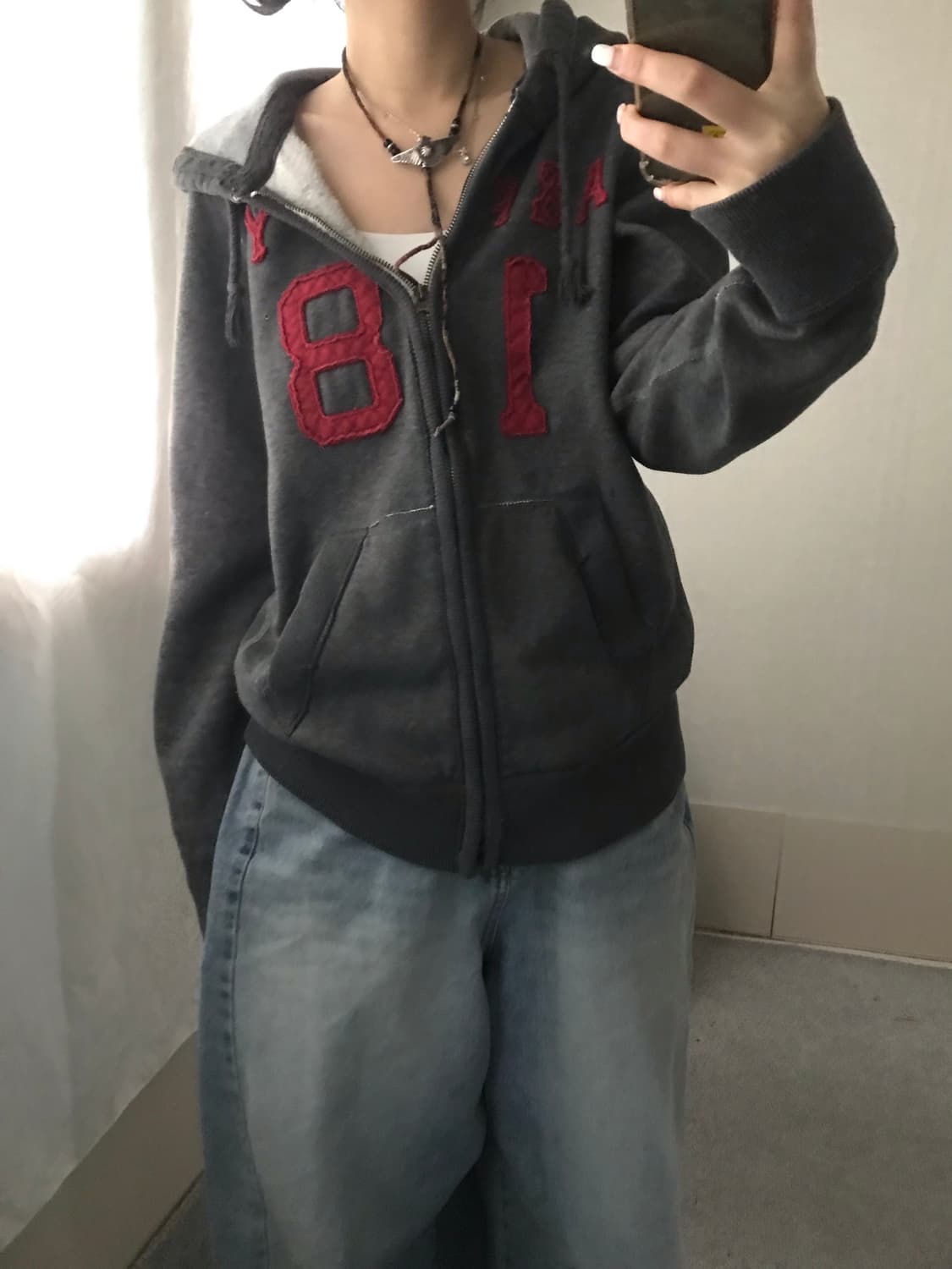 아베크롬비 그레이 후드집업 상품이미지4