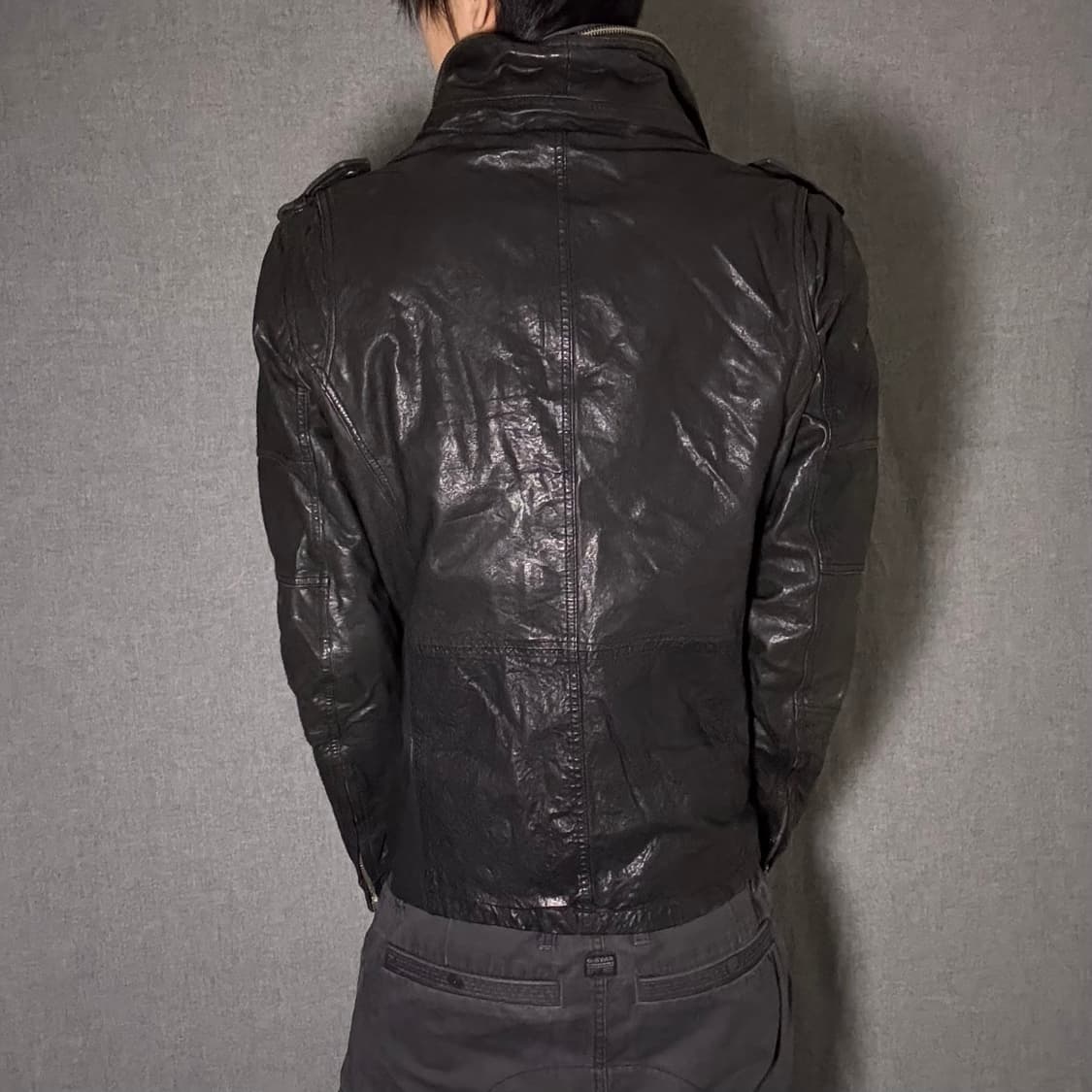 하이넥 시보리 양가죽 자켓 상품이미지8