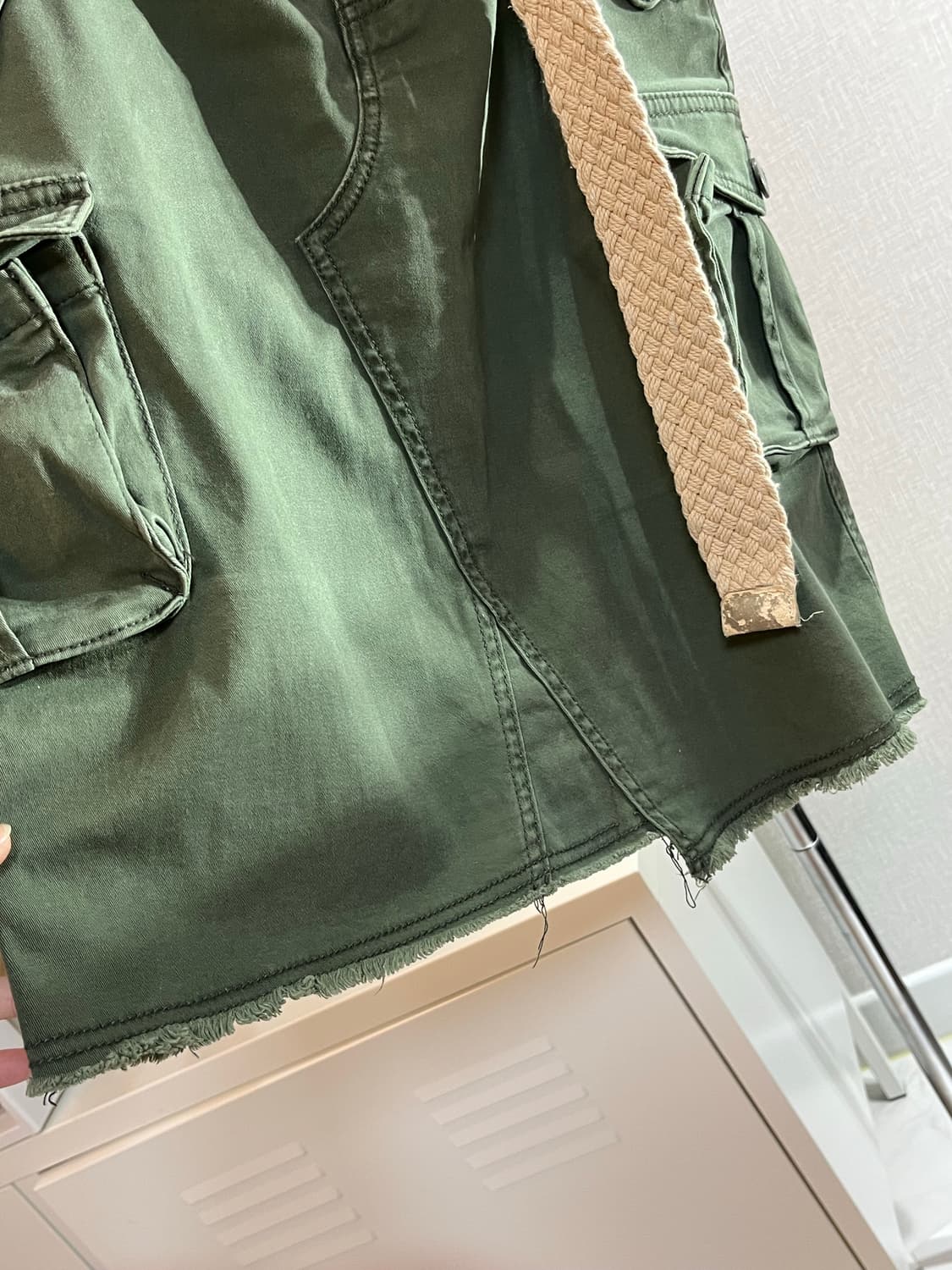 빈티지 카고 포켓 미디스커트 상품이미지3