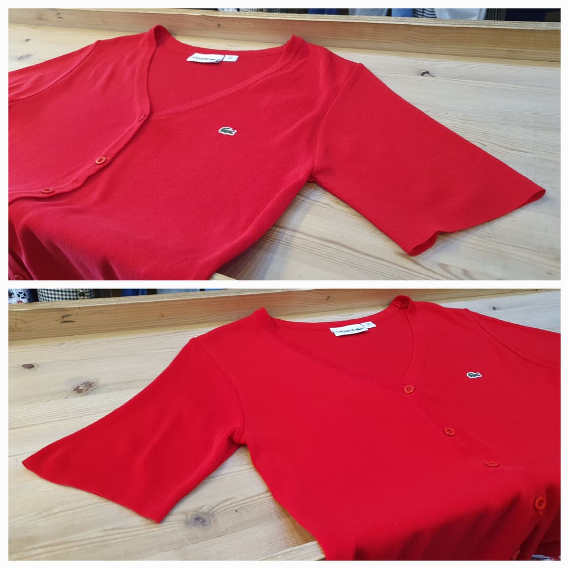 66.라코스테 반팔 가디건 상품이미지2