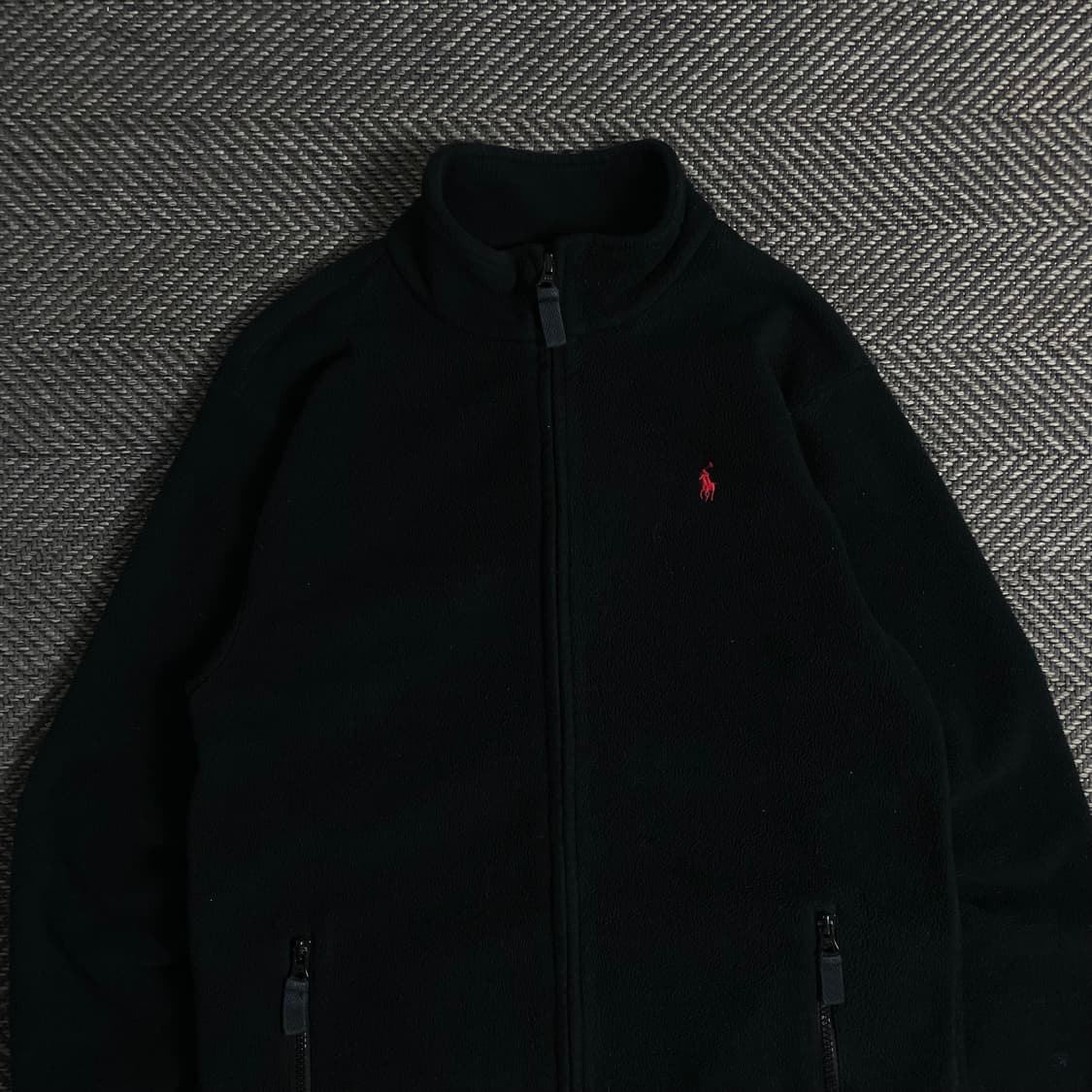 폴로 랄프로렌 포니 블랙 미니멀 후리스 자켓y 3427 상품이미지5