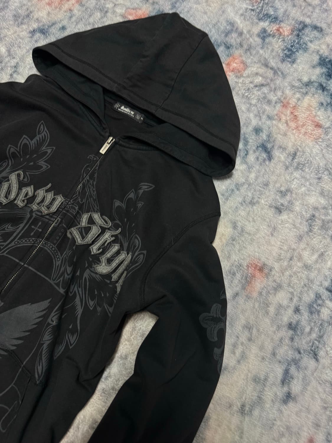 Unknown y2k lettering hoodie 상품이미지5