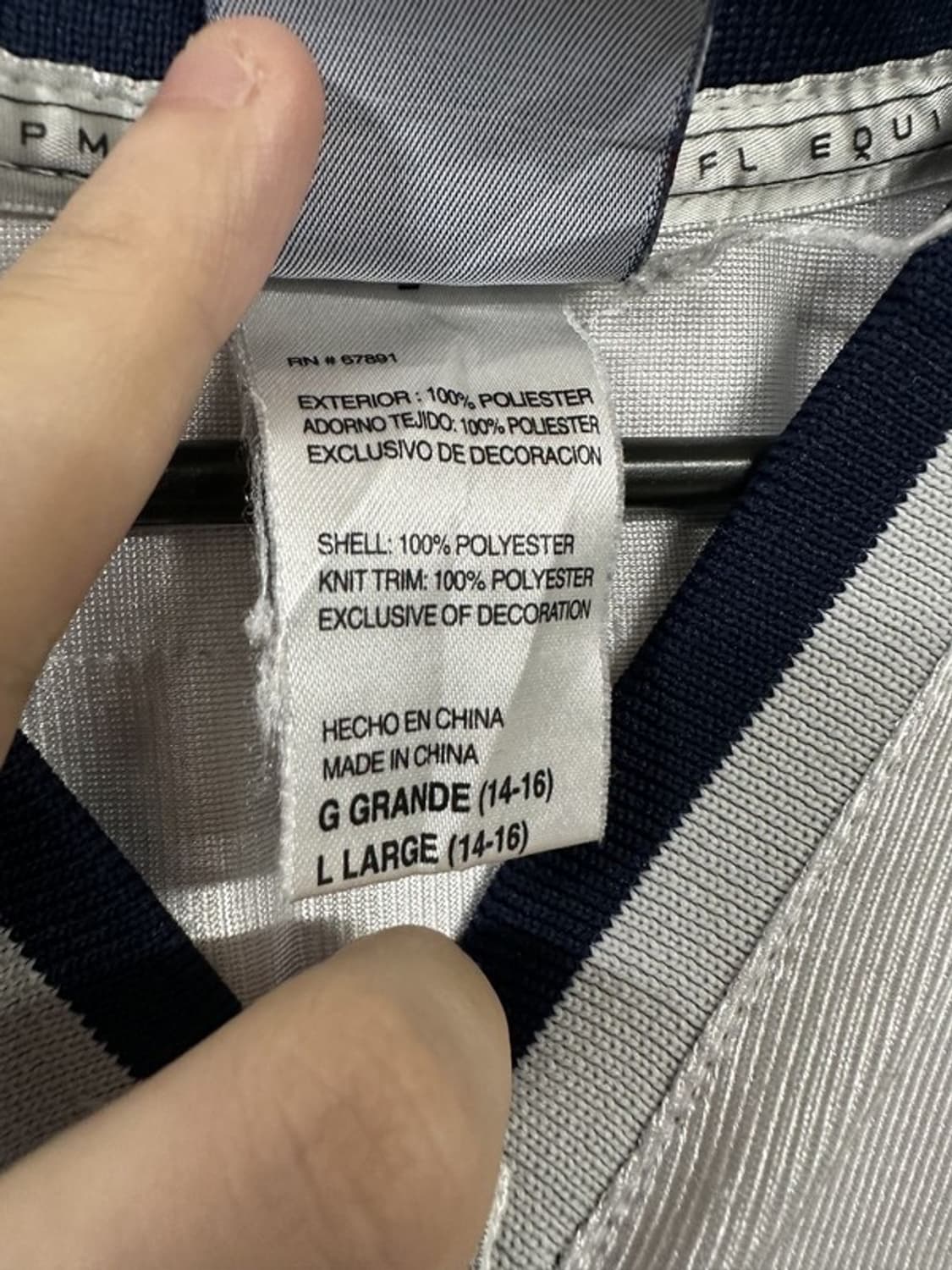 [L] REEBOK 뉴잉글랜드 패트리어츠 NFL 메쉬풋볼저지 상품이미지7