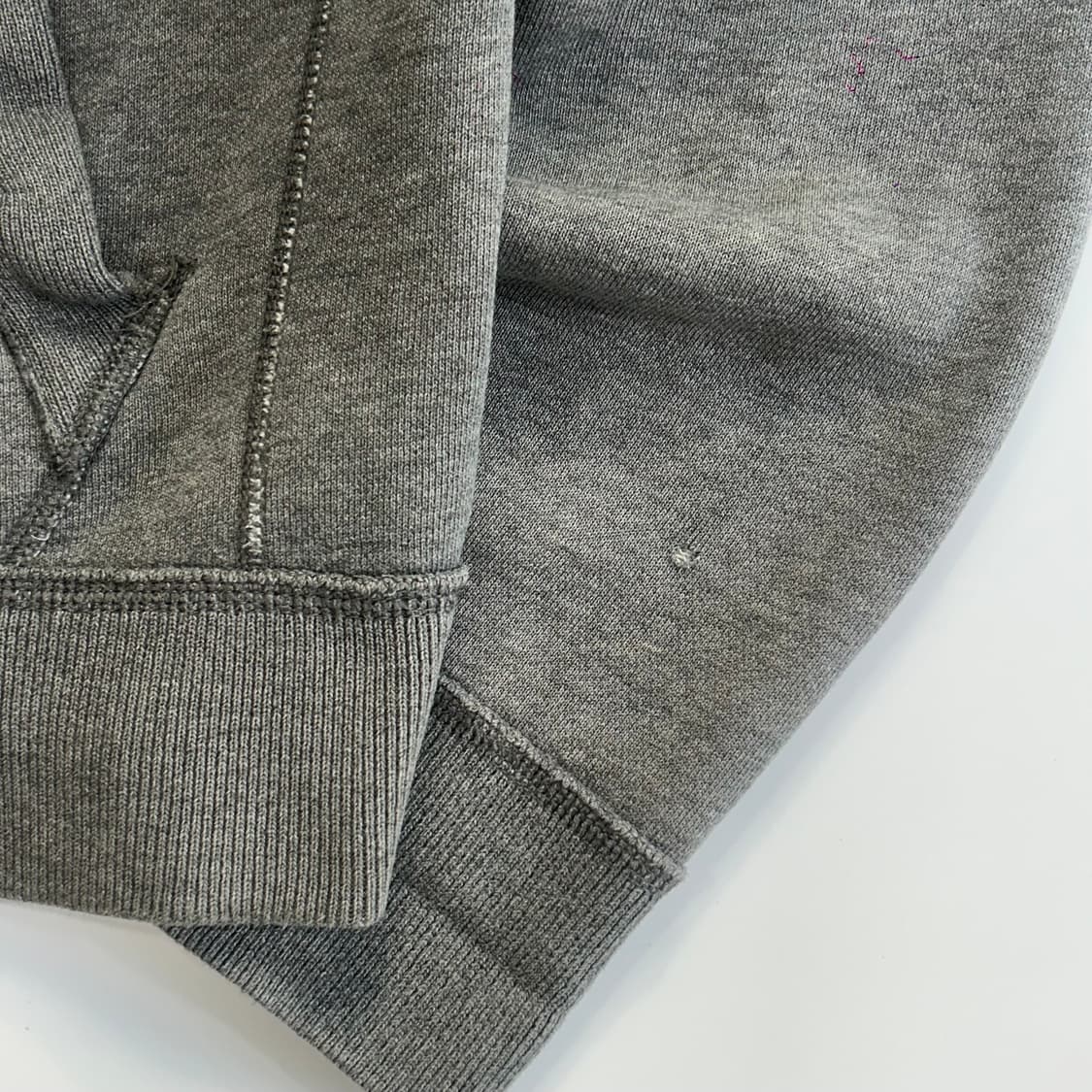 Abercrombie 아베크롬비 스펠아웃로고 그레이 후드집업 상품이미지5