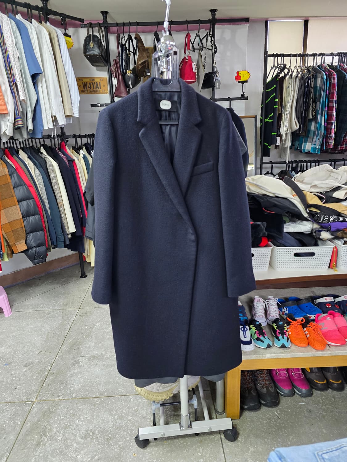 듀엘 블랙 롱코트 (1249) 상품이미지1