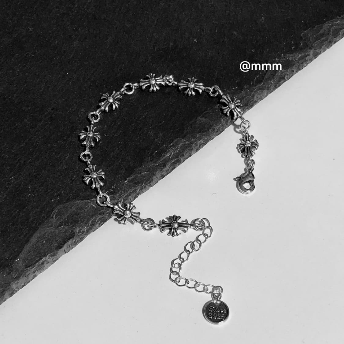 (Unisex) 체인 크로스 팔찌 상품이미지3