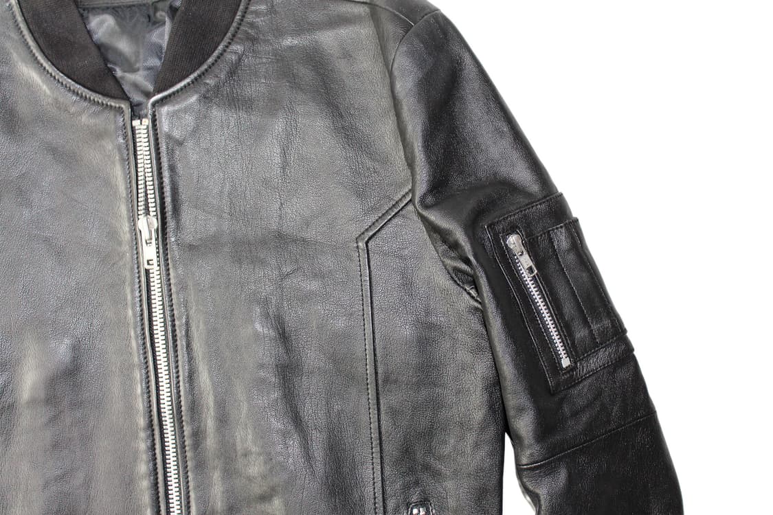 느와르라르메스 LSD 시즌 램스킨 레더 블루종 상품이미지4