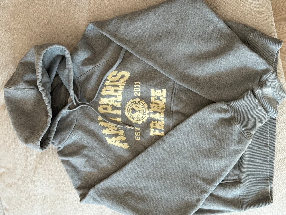 [L] 아미 프랑스 파리 후드 헤더 그레이 상품이미지3