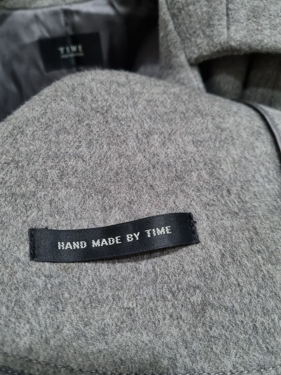 여성 55size 타임 핸드메이드 자켓 울 앙고라 캐시미어 혼방 상품이미지6