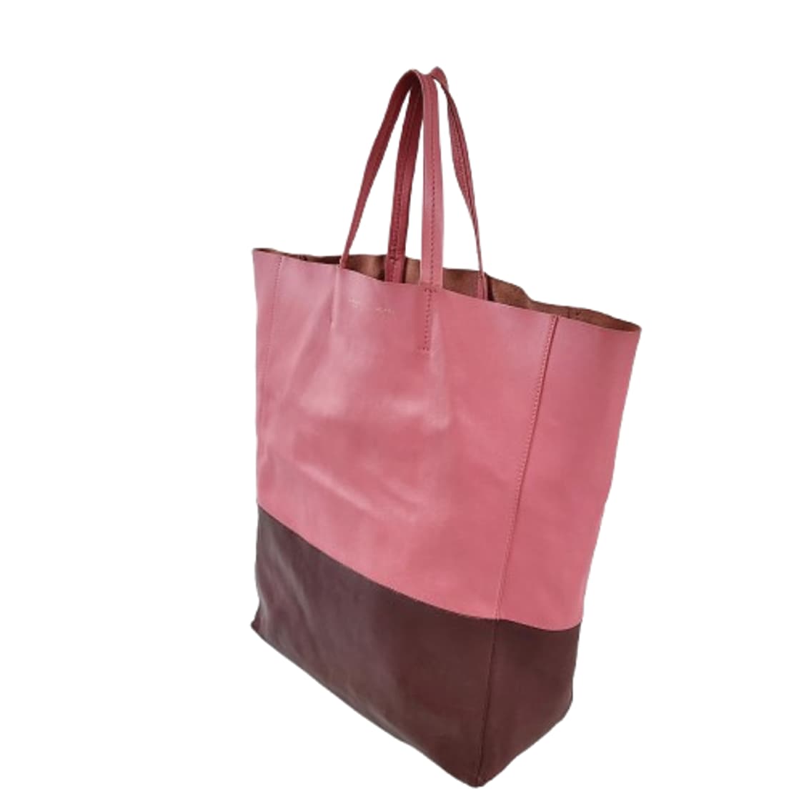 정품 셀린느 투톤 컬러 램스킨 카바스 팬텀 토트백 상품이미지4