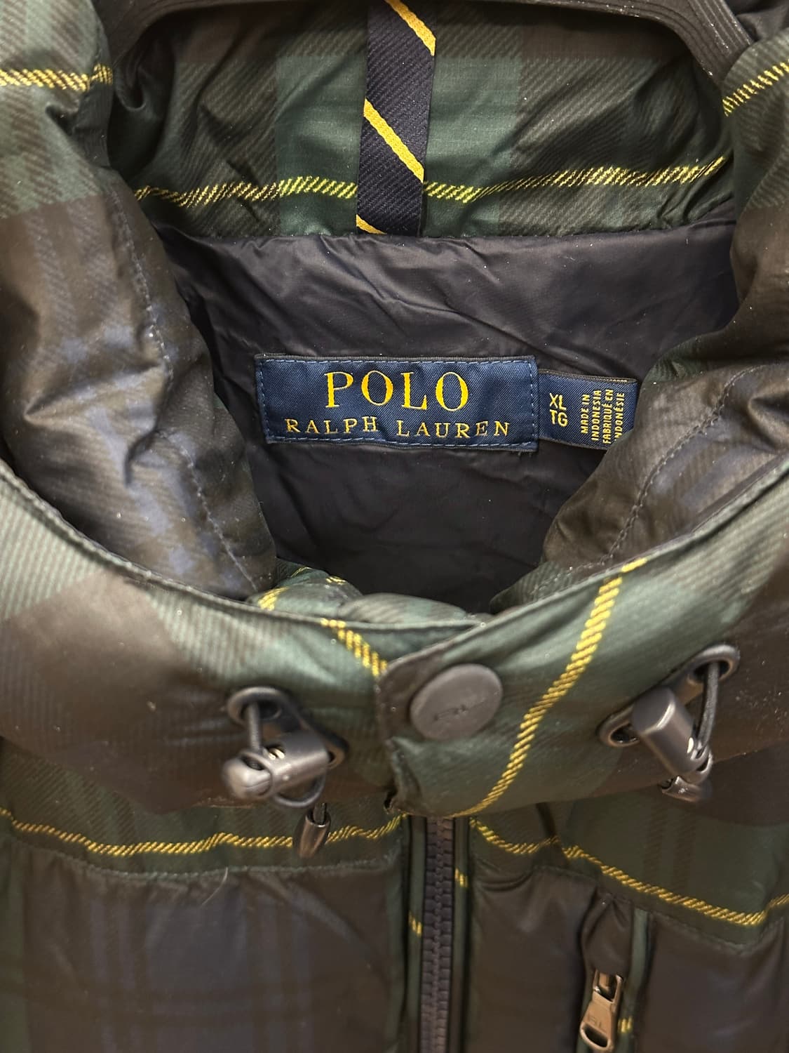 [새제품] 폴로 랄프로렌 블랙와치 다운패딩 XL 상품이미지3