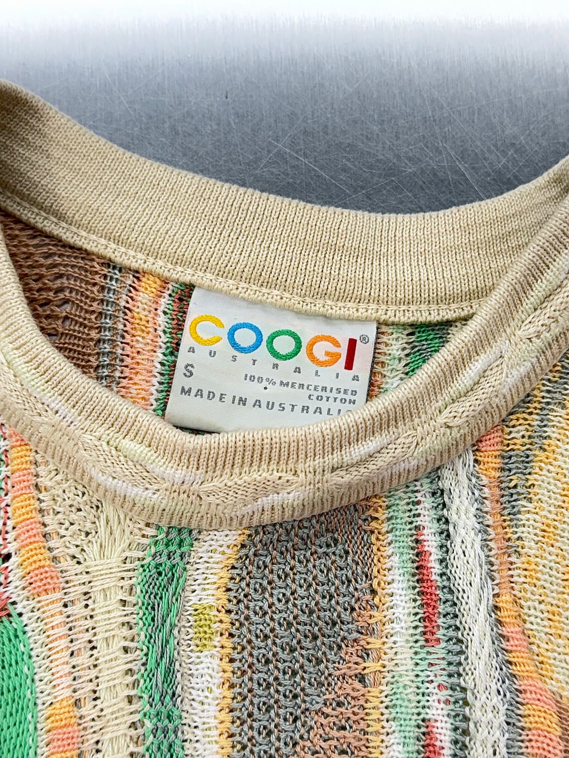 쿠지 멀티 텍스처 컬러 케이블 니트 스웨터 상품이미지7