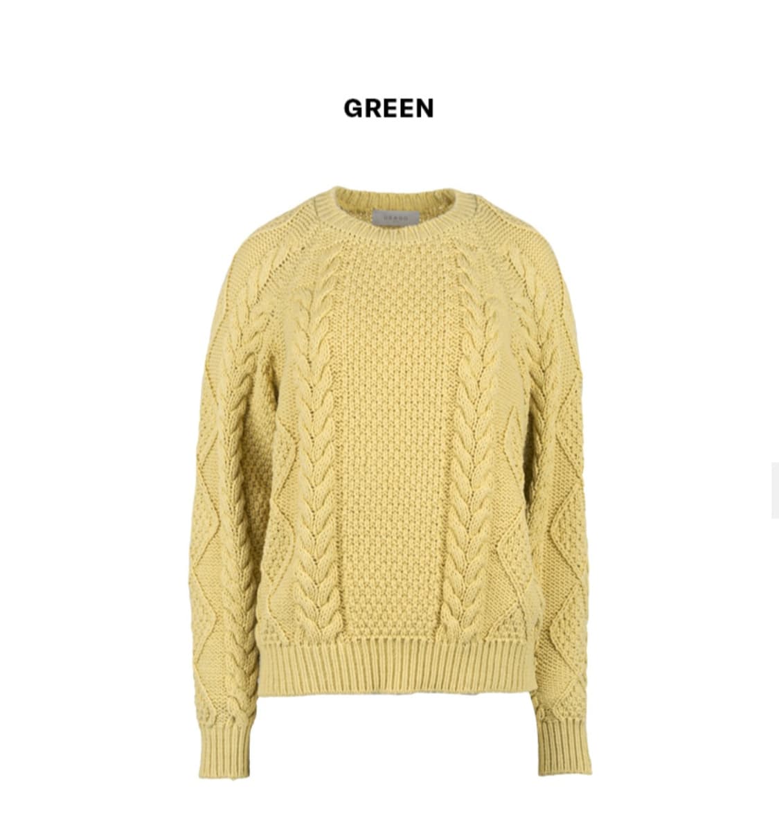 유라고 케이블 니트 스웨터 상품이미지3