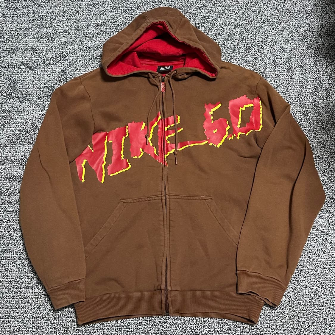 (100) 나이키 6.0 올드스쿨 브라운 후드집업 상품이미지1