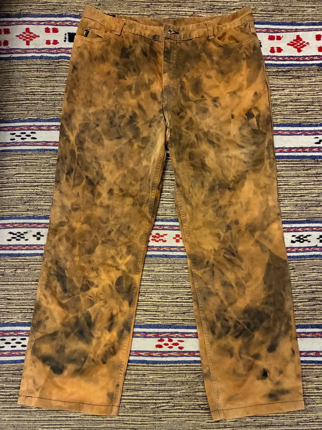 (32~36)90s LEE 리 빈티지 다잉 타이다이 데님팬츠 상품이미지1