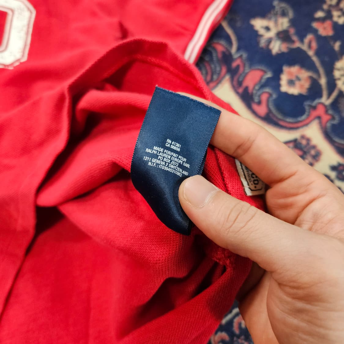 폴로랄프로렌 워싱로고 반팔 카라넥 티셔츠 
 상품이미지7