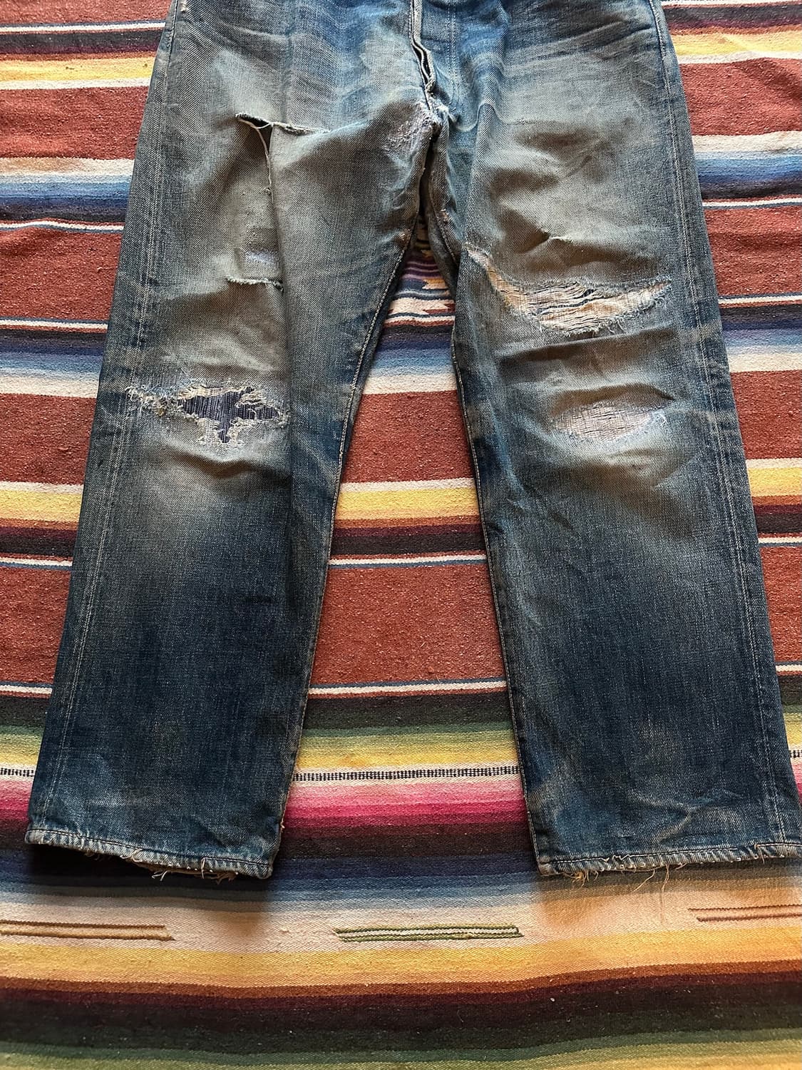 90s EVISU 빈티지 에비수 셀비지 데님 팬츠 상품이미지4