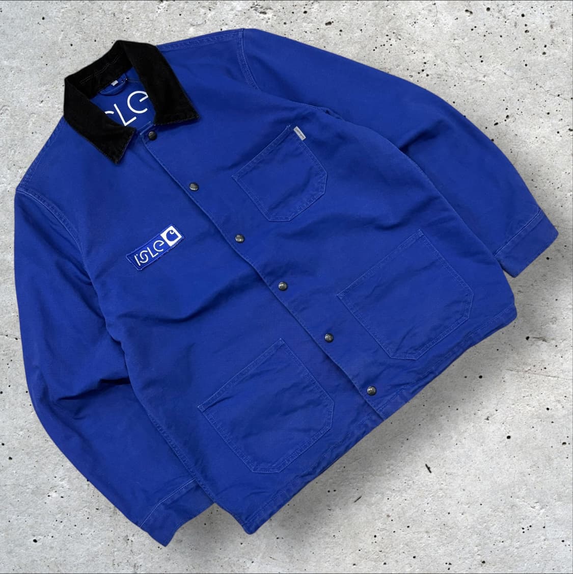 [L] 칼하트 WIP x 아일스케이트 ISLE 블루 워크 자켓 B689 상품이미지1