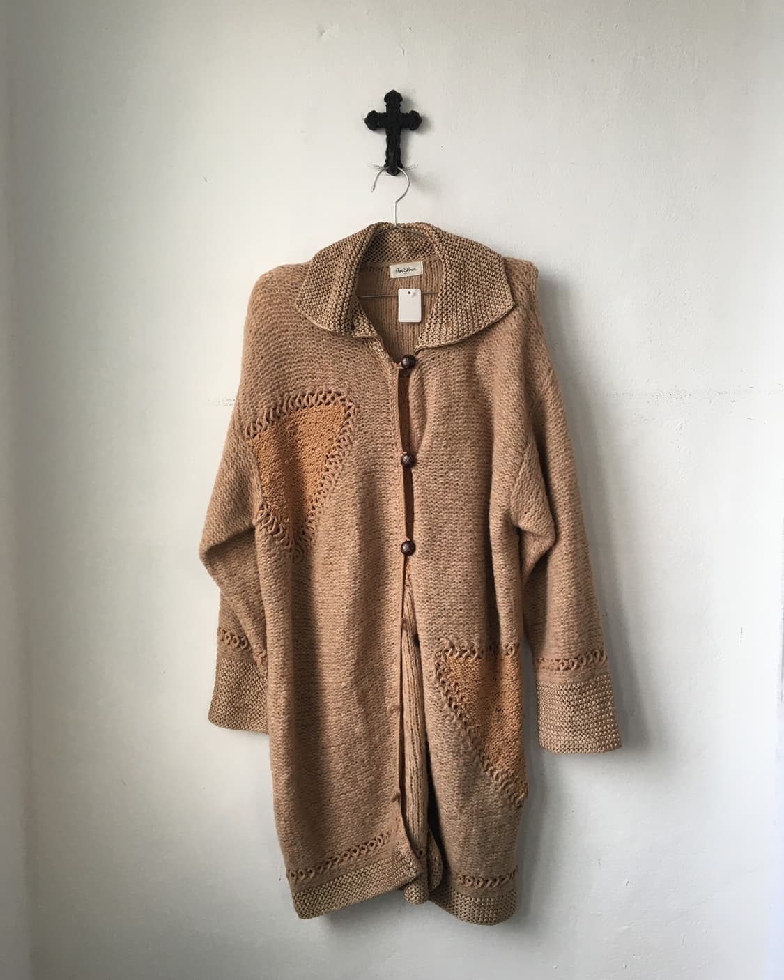 Crochet point knit long cardigan 상품이미지2
