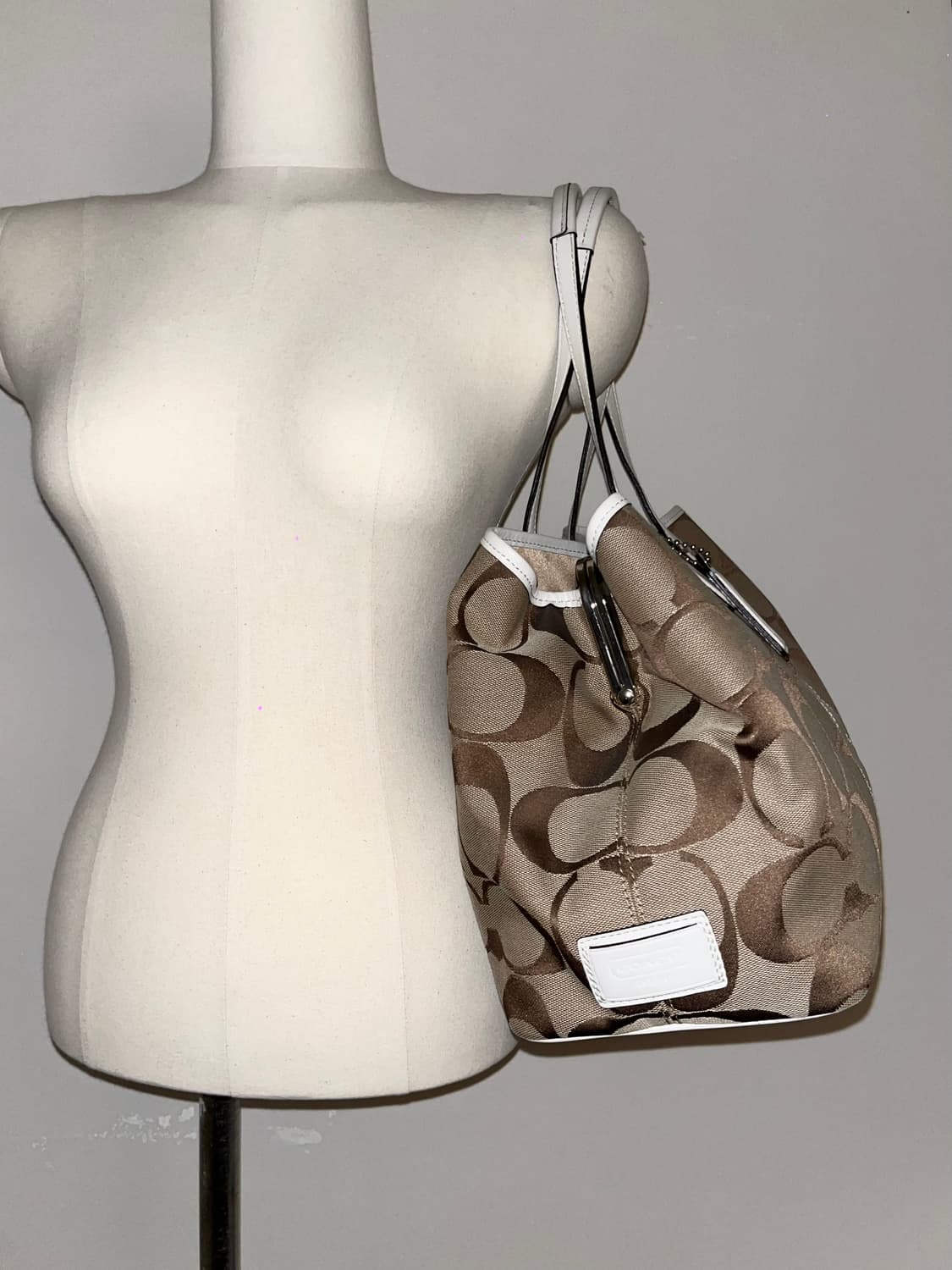  90ss Coach Beige Shoulder bag 상품이미지4