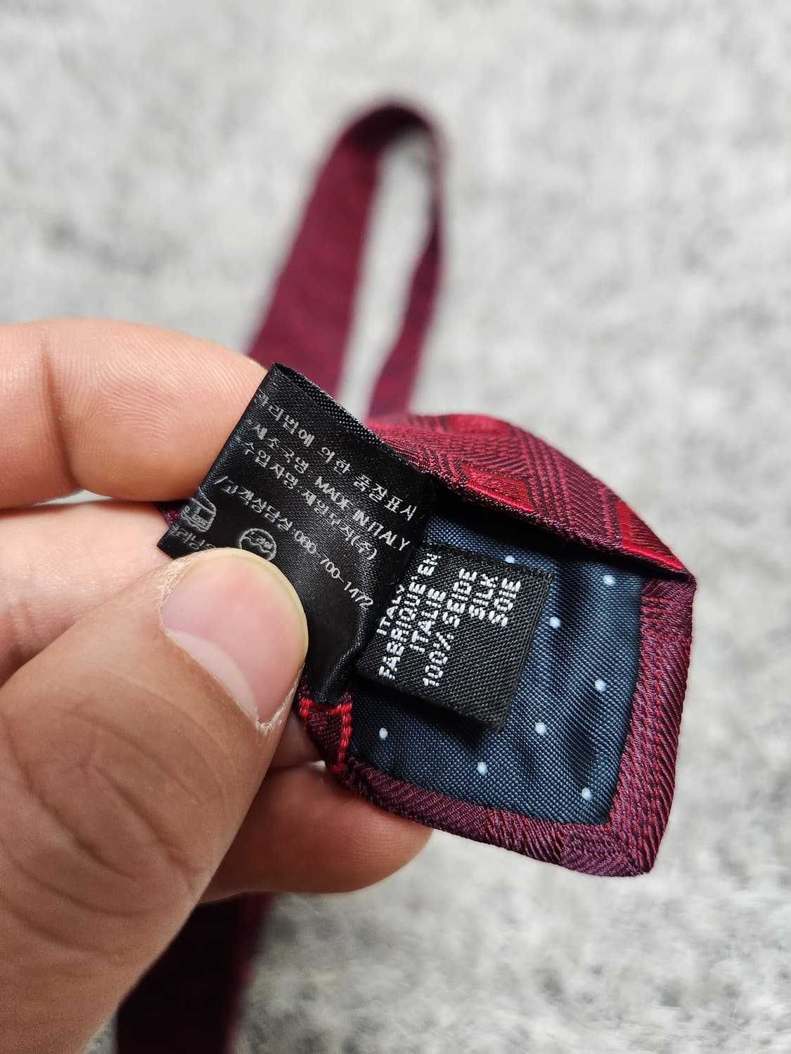 지방시Givenchy 레드 패턴 넥타이 Free - N1 상품이미지5