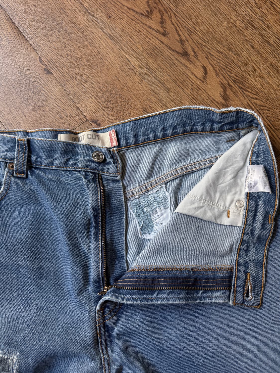 [36]리바이스 517 미디엄블루 플레어 데님 팬츠 F44 상품이미지6