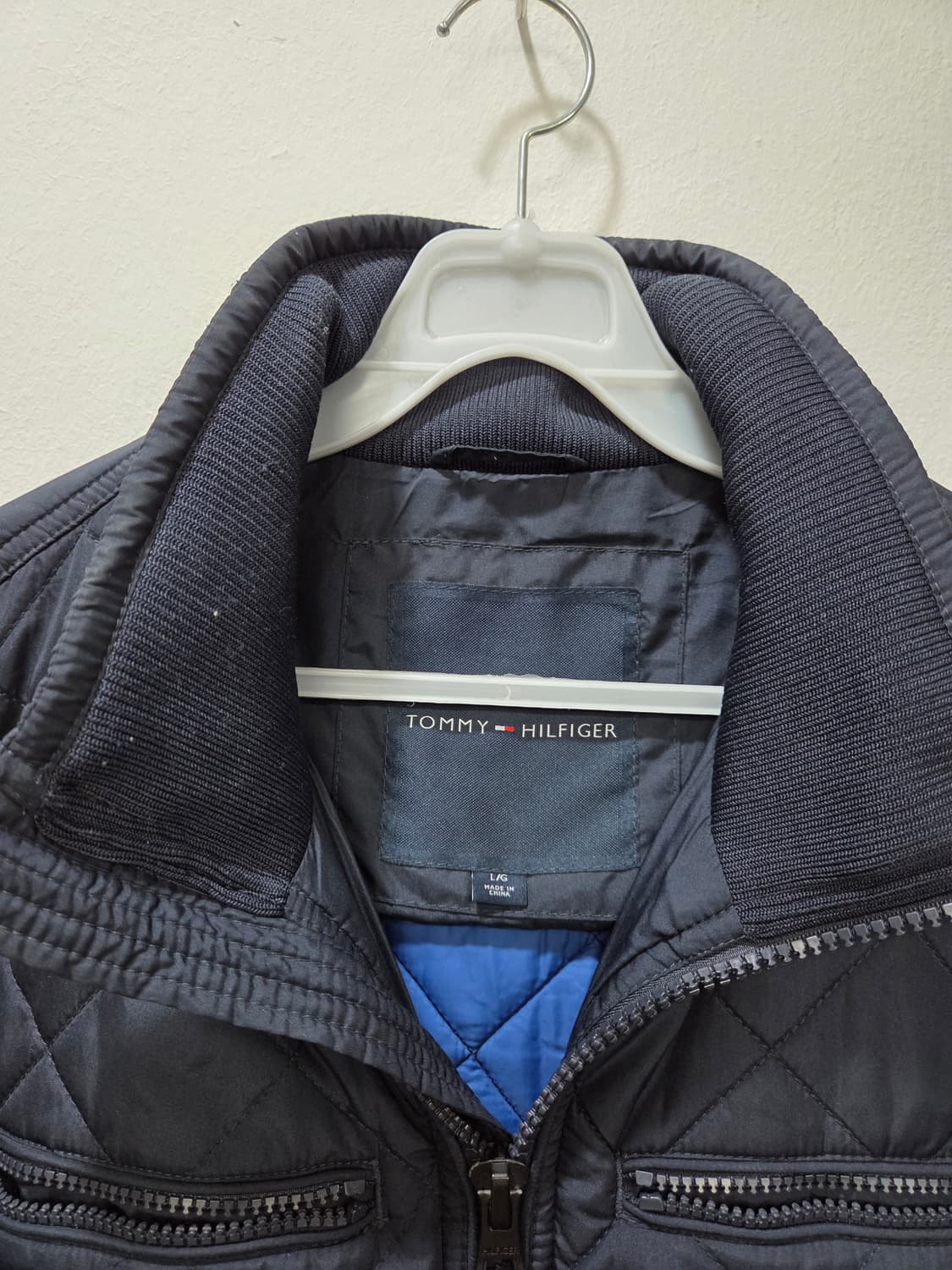 타미힐피거 네이비 퀼팅 쟈켓 점퍼 봄버 L 라지 상품이미지2