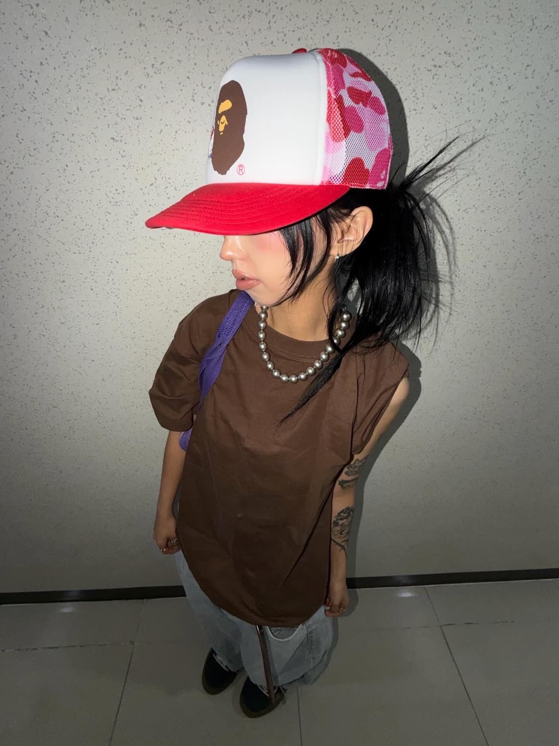 Bape X Sanrio Hello Kitty Cap ( 새상품 )  상품이미지3