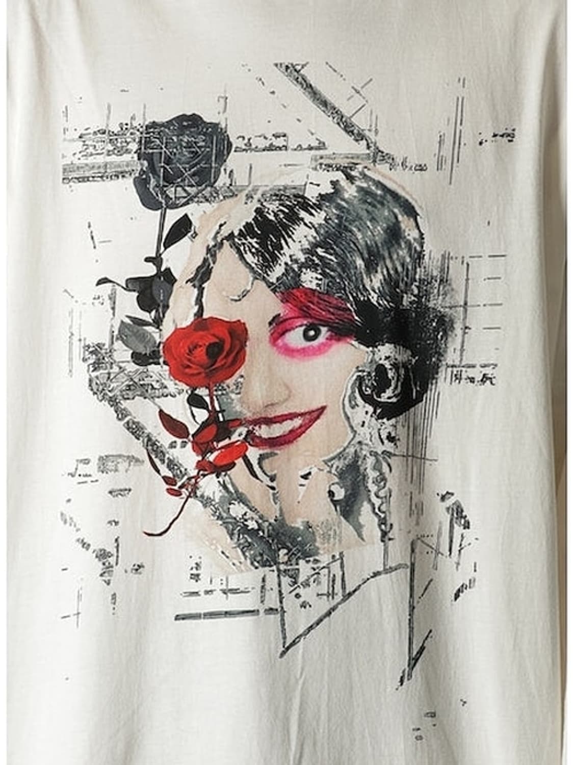 새상품 요지야마모토 천축 로즈프린팅 롱슬리브 3size 상품이미지4