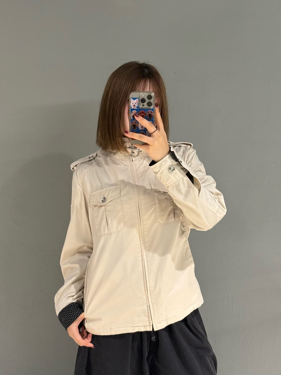 male & co neck buckle pocket jacket 상품이미지3