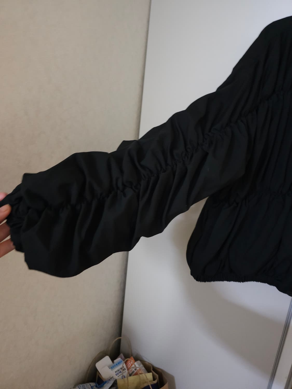 SICKOS 시코스 셔링 블랙 집업점퍼 상품이미지2