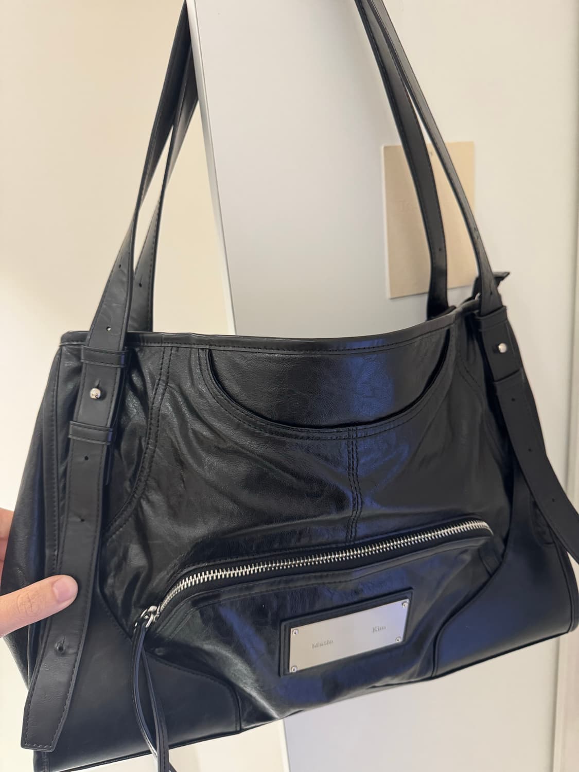 마뗑킴 투웨이 스트랩 스퀘어 백 상품이미지3