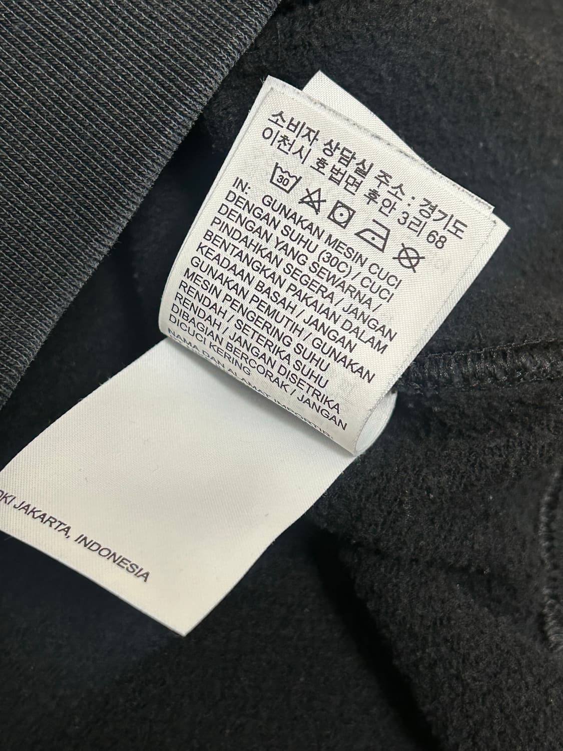 나이키 스투시 NRG 워시드 블랙 플리스 맨투맨 상품이미지8