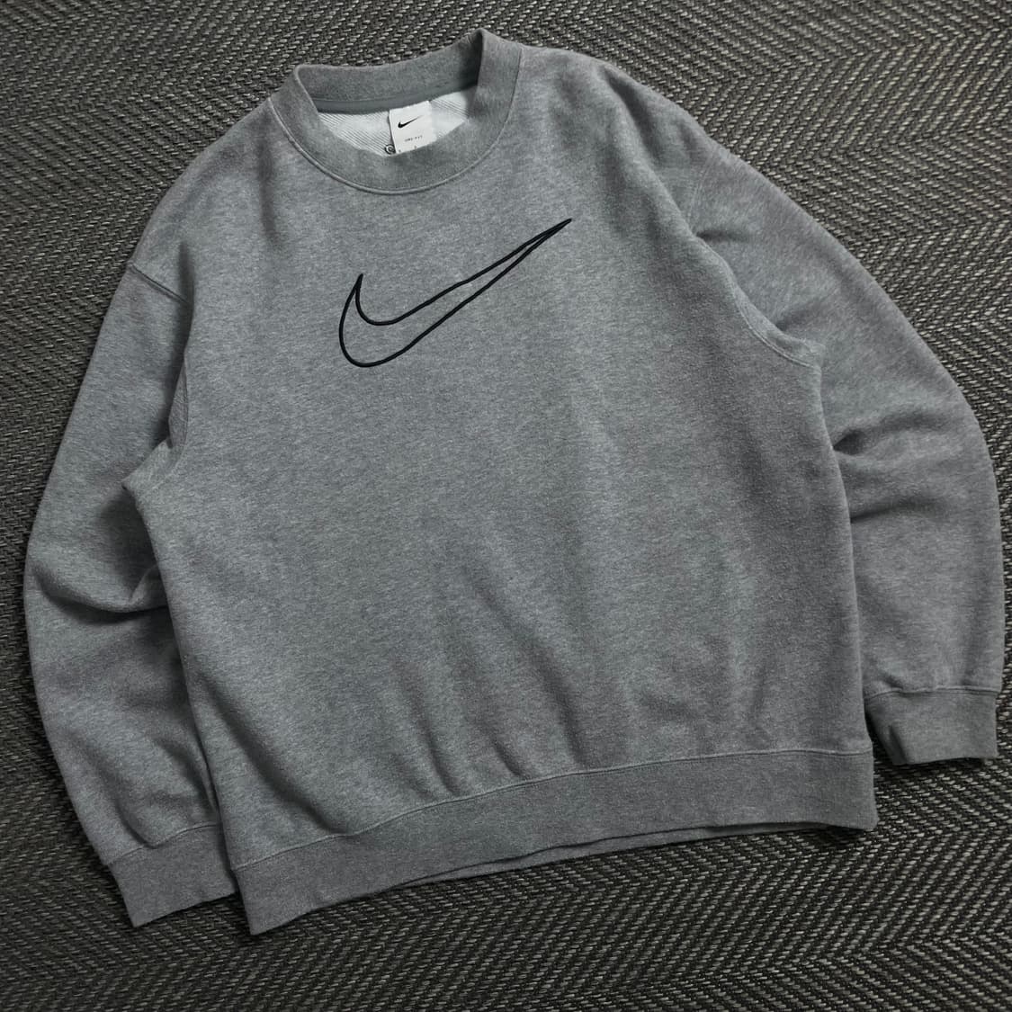 나이키 빅스우시 로고 그레이 스웻 맨투맨y 4129 상품이미지1