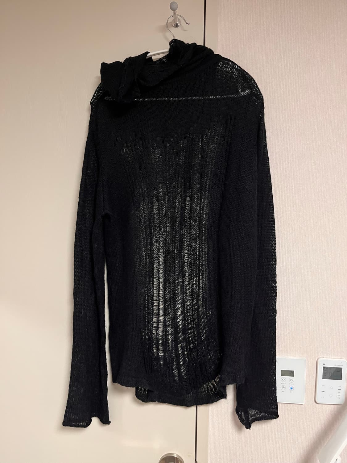 [OS] 알파카모헤어 니트 블랙 상품이미지3