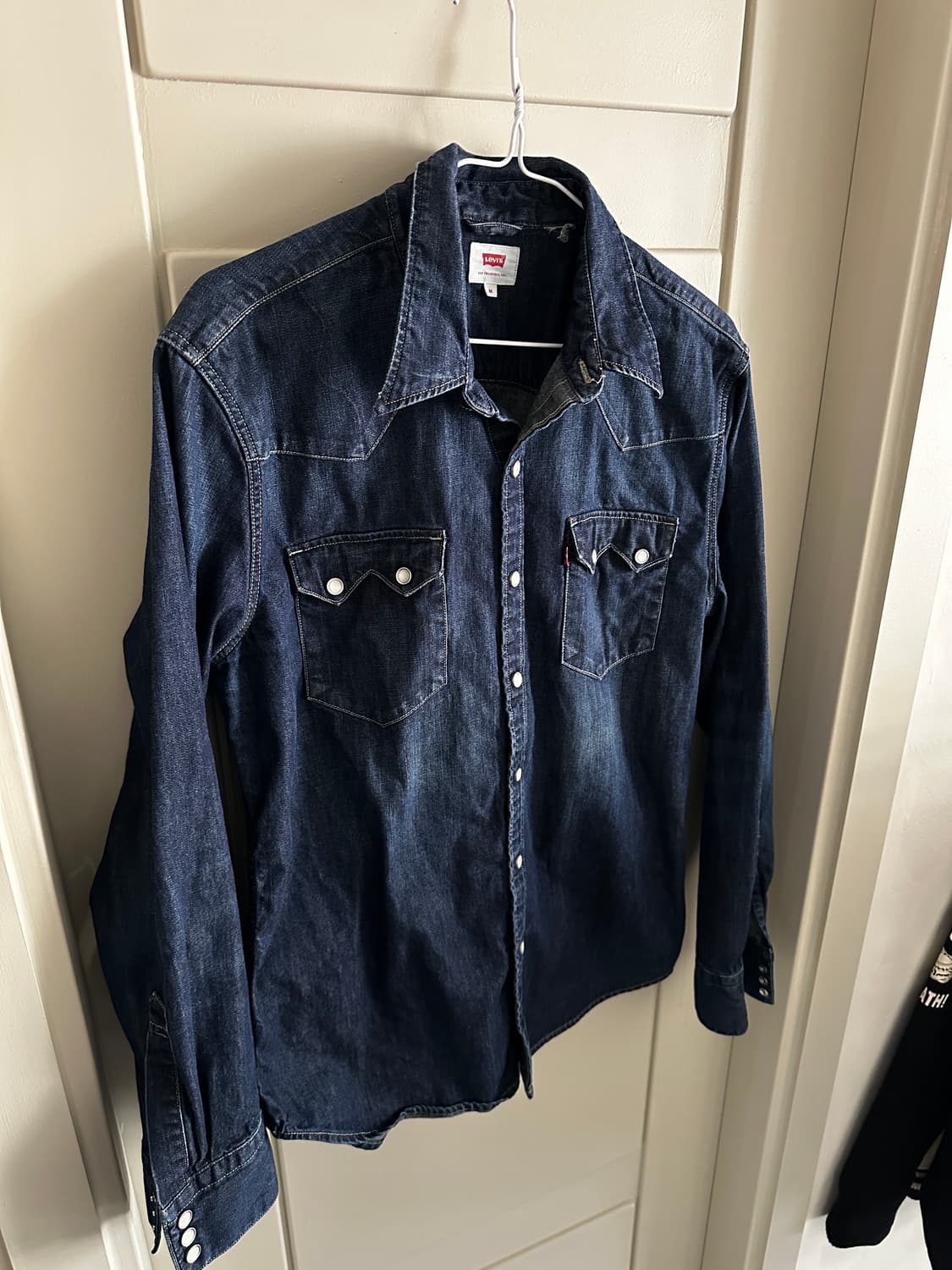 리바이스 웨스턴 데님 셔츠 스냅버튼 데님셔츠 상품이미지1