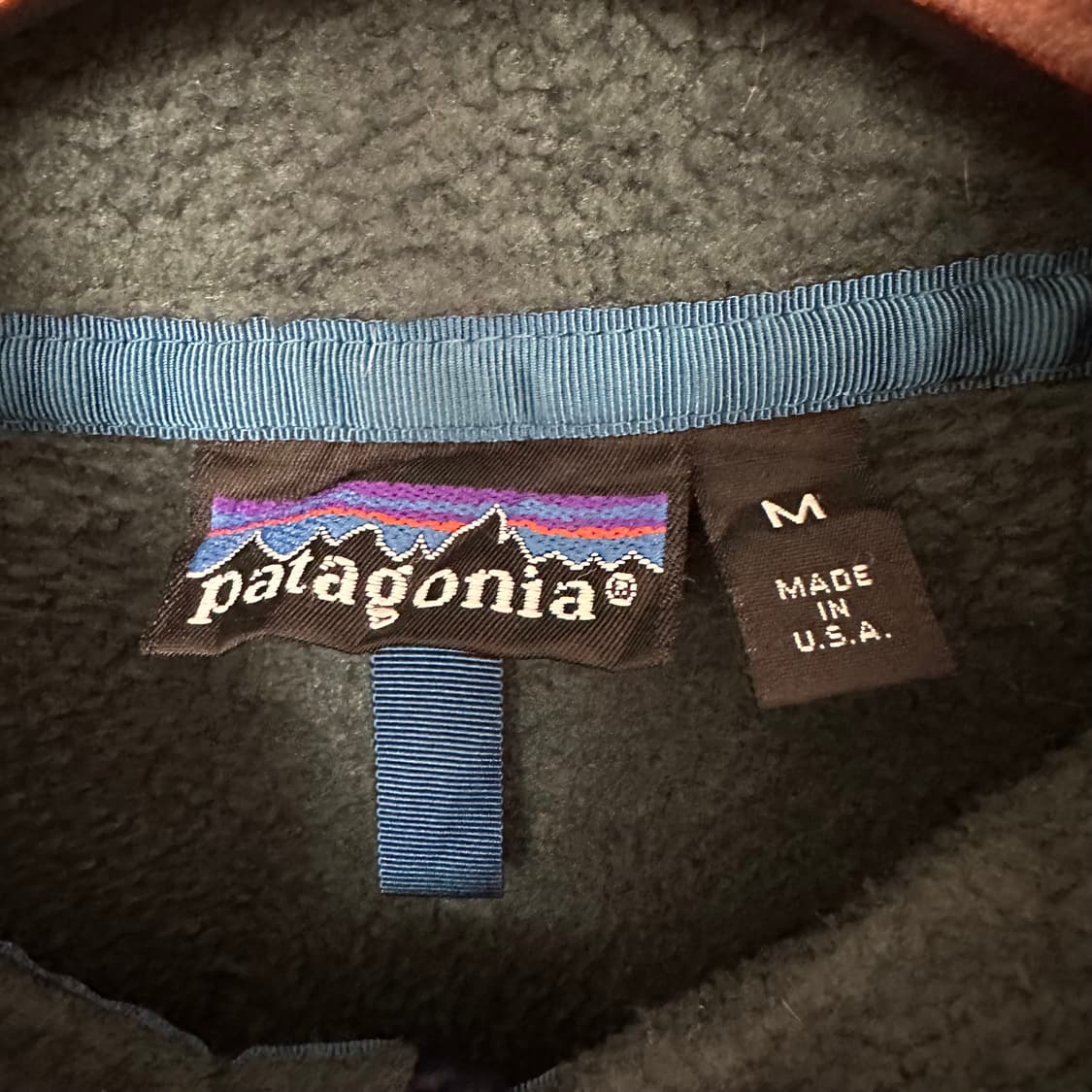 90‘s 파타고니아 신칠라 스냅티 ’딥그린/네이비‘ 상품이미지3