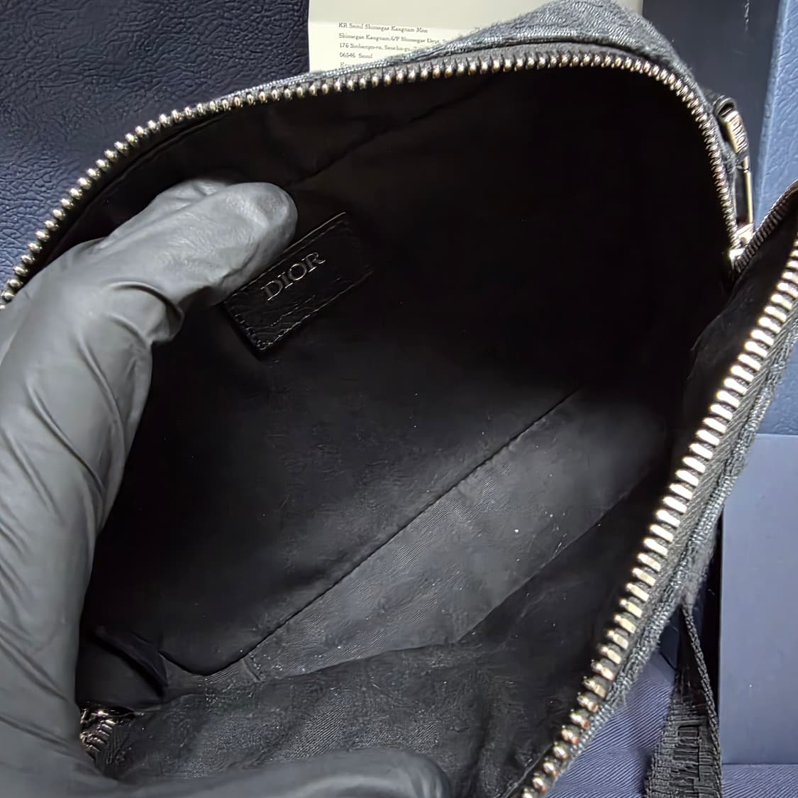 {클로젯}[풀구성/인보이스]디올 사파리 메신저백 블랙 상품이미지4