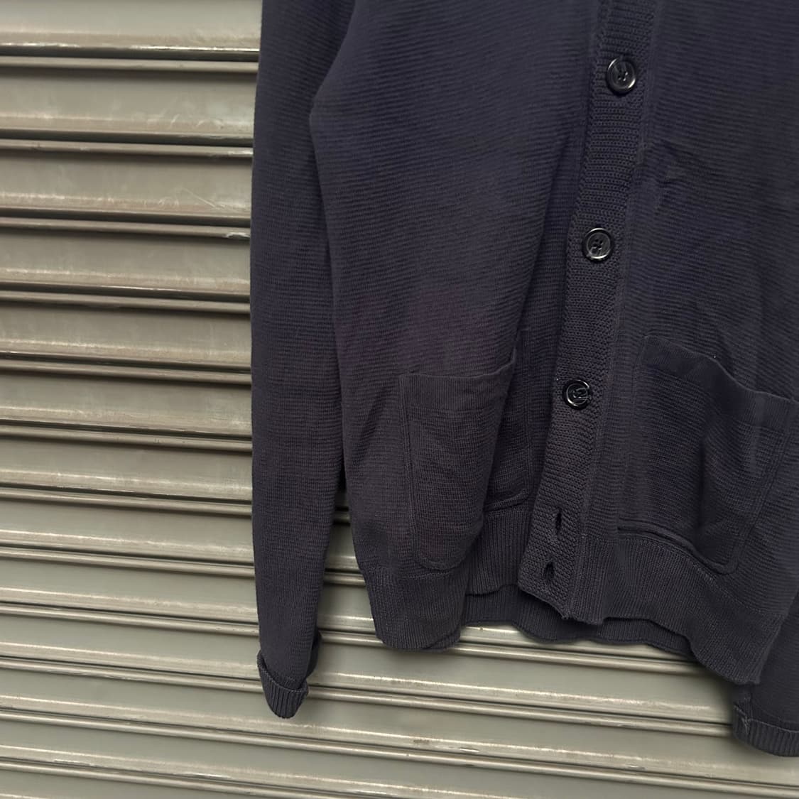 FredPerry 네이비 단가라 니트 상품이미지3