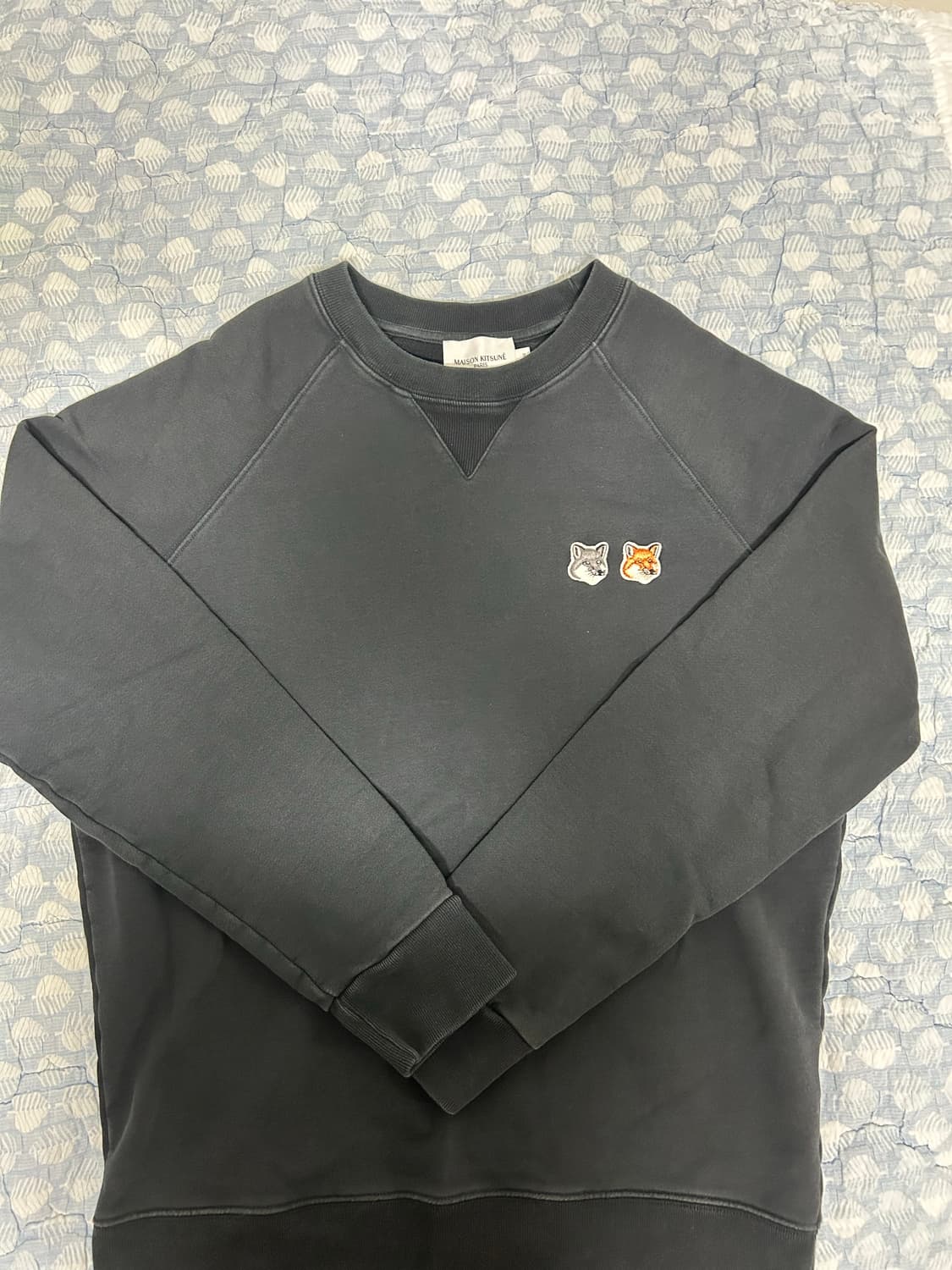 메종키츠네 더블폭스 헤드 패치 맨투맨 M 상품이미지4