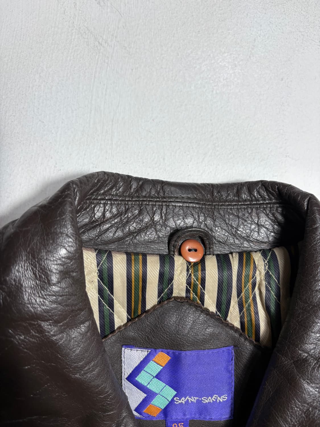 브라운 소가죽 자켓 상품이미지6